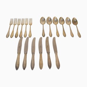 Cutlery Service for Six People from Krupp Berndorf, 1950s, Set of 18