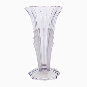 Art Deco Vase aus Glas, 1930er