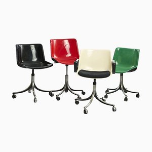 Modus Work Chairs from Centro Progetti Tecno, 1972, Set of 4