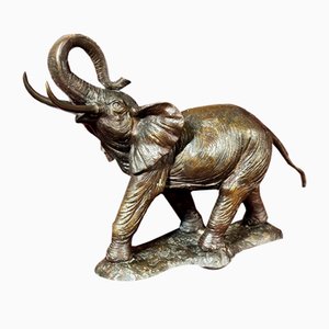Antique Bronze Sculpture of Elephant