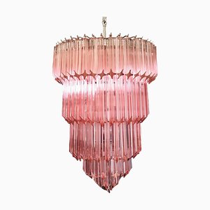 Pink Murano Glass Chandelier, 1980