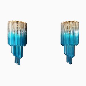 Vintage Murano Wall Sconces, 1980, Set of 2