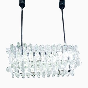 Burkite Glass Chandelier by F. Lli Toso, 1970s