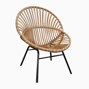 Niederländischer Vintage Rotan Sessel, 1960