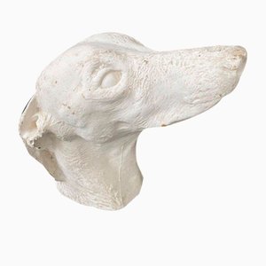 Dog Workshop Sculpture in Plaster
