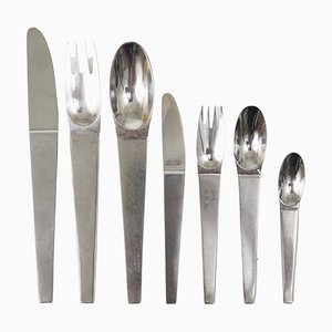 Model 2060 Cutlery Set for 6 attributed to Carl Auböck for Amboss Austria, 1950s, Set of 42