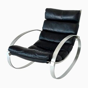 Rocking Chair from Hans Kaufeld Leather Armchair