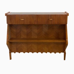 Consola de madera de nogal de estilo Paolo Buffa, años 40