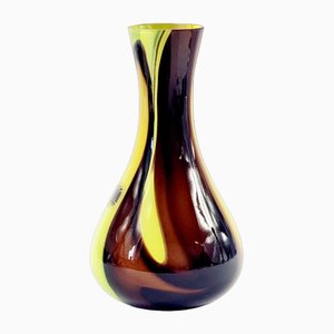 Italian Marbled Murano Glass Vase by Carlo Moretti, 1970s