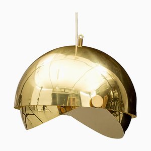 Adjustable Spherical Lamp in Brass from Münchner Werkstätten, Germany, 1970s