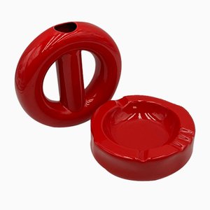 Set Vintage en Céramique par Pareschi Laveno, Italie, 1960s, Set de 2