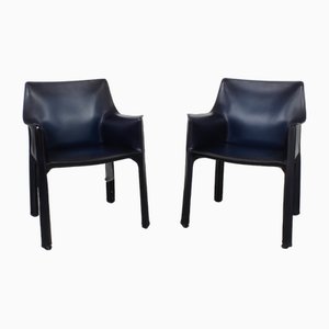 Modell 413 Stühle von Mario Bellini für Cassina, 2er Set