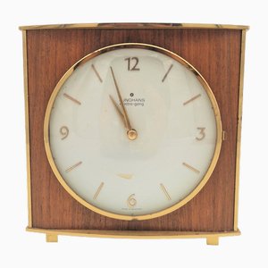 Mid-Century Brass Table Clock from Junghans, 1950s-1960s