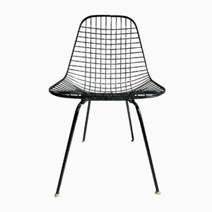 Schwarzer DKX Stuhl von Charles & Ray Eames für Herman Miller, 1960er