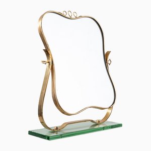 Table Miroir dans le goût de Gio Ponti attribuée à Fontana Arte