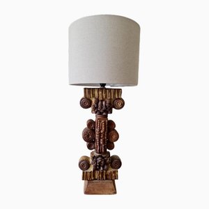 Vintage Ceramic Table Lamp by Bernard Rooke, 1970s