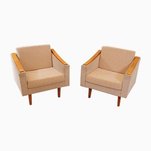 Mid-Century Sessel, Tschechoslowakei, 1970er, 2er Set