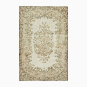 Alfombra turca vintage en beige