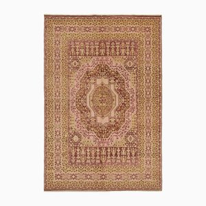 Tappeto Oushak vintage beige, inizio XXI secolo