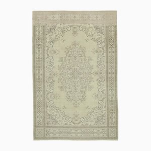 Tappeto vintage beige in lana