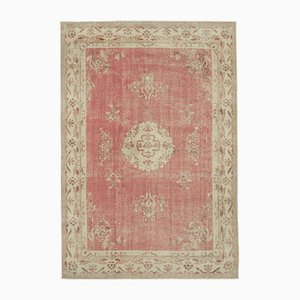 Alfombra vintage beige de lana