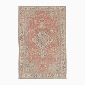 Alfombra vintage beige de lana