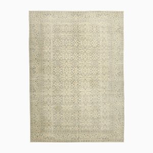 Tappeto vintage beige in lana