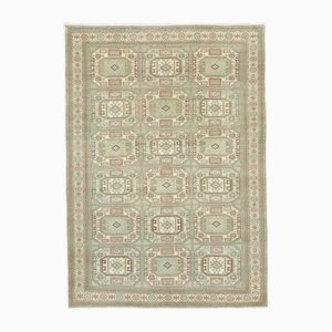 Alfombra vintage beige de lana