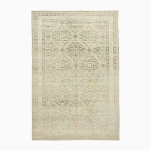 Alfombra vintage beige de lana