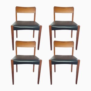 Mid-Century Dining Chairs in Teak, Set of 4