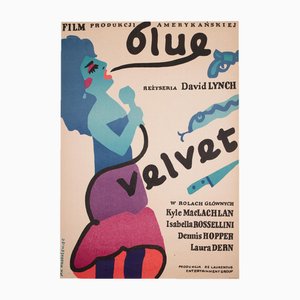 Blue Velvet Polish Film Poster von Jan Mlodozeniec, 1987