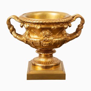 Coppa Napoleone III antica in bronzo dorato, Francia, XIX secolo