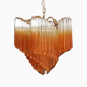 Vintage Murano Glass Chandelier, 1980