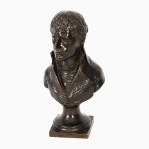 Busto de bronce de Napoleón Bonaparte como primer cónsul del siglo XIX