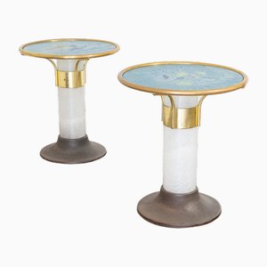 Table Ronde de Bistrot, Italie, 1970s, Set de 2