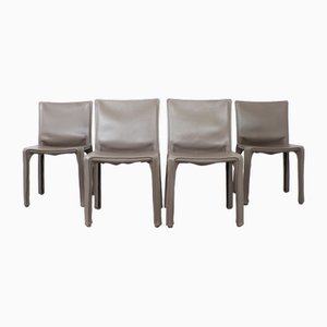 Cab 412 Chairs by Mario Bellini Cassina for Cassina, Set of 4