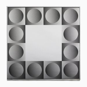 Miroir d'Art Optique dans le goût de Victor Vasarely