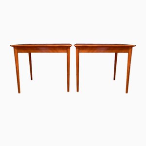 Mahogany Side Tables, Denmark, 1950s, Set of 2
