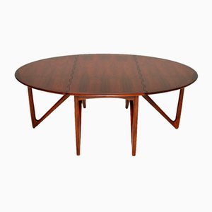 Danish Gate Leg Dining Table attributed to Niels Koefoed, 1960s