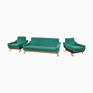 Juego de sofás vintage de Saporiti, Italia, años 50. Juego de 3