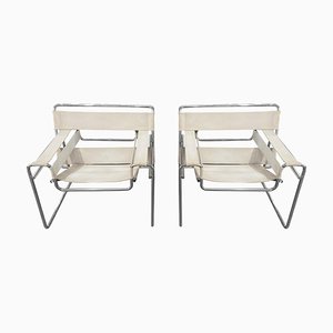 B3 Modell Wassily Stühle von Marcel Breuer für Gavina, 2er Set