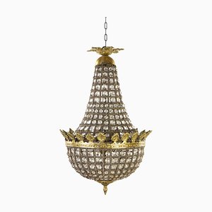 French Empire Style Balloon Chandelier, France, Early 20th Century