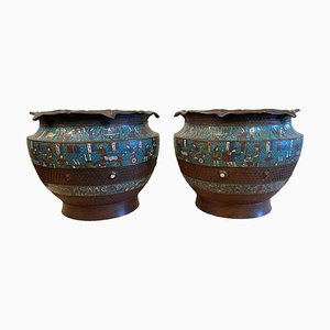 Cachepot Meiji, Giappone, set di 2