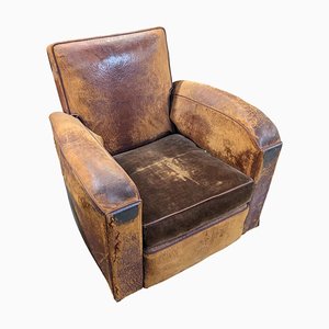 Club chair vintage in pelle