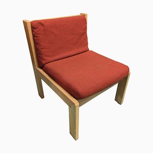 Chaise Vintage Rouge en Andre Sornet