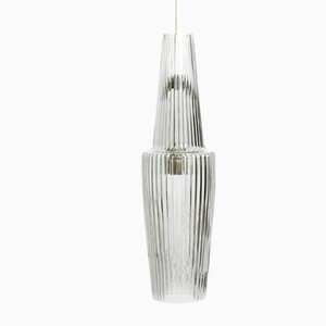 Hand-Blown Crystal Glass Pendant Lamp Pisa by Aloys Ferdinand Gangkofner for Peill & Putzler, 1952