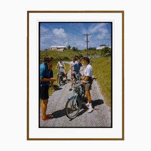 Toni Frissell, A Bike Trip in Bermuda, Chromogenic Print, Incorniciato