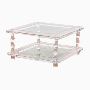 French Coffee Table in Acrylic Glass from Maison Roméo, 1970s