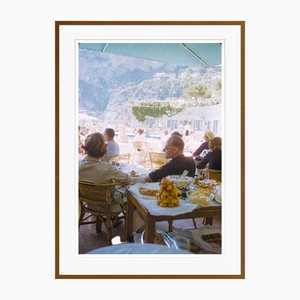 Toni Frissell, A Beachside Meal in Capri, Chromogenic Print, Incorniciato