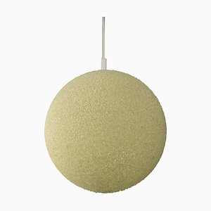 Creme Sugarball Moon Pendant Lamp by John & Sylvia Reid for Rotaflex